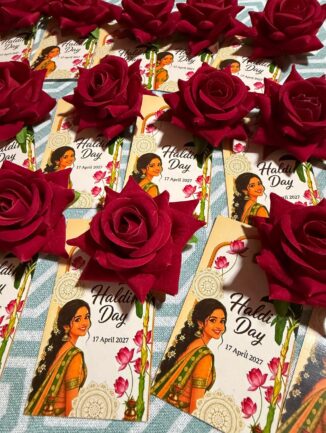 Rose Hair Clip with Personalised Card