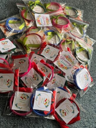 Set of 12 Bangles with Personalised Stickers